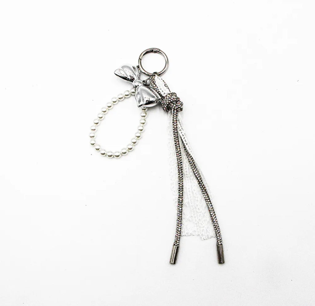 Porte-clés Bag Charm Nœud Perles GALLANTRY
