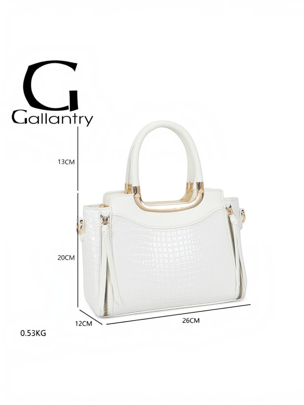Sac à main effet crocodile GALLANTRY