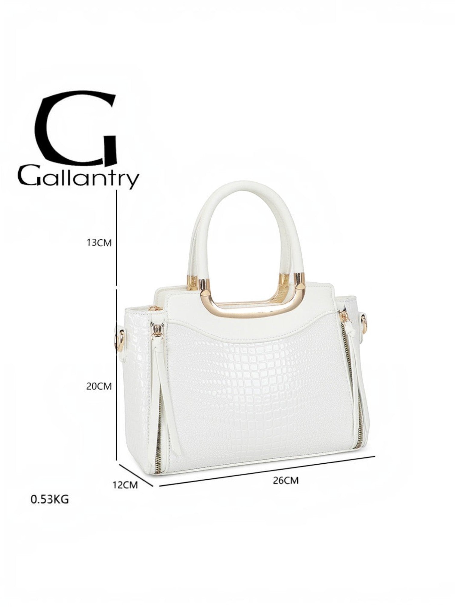 Sac à main effet crocodile GALLANTRY