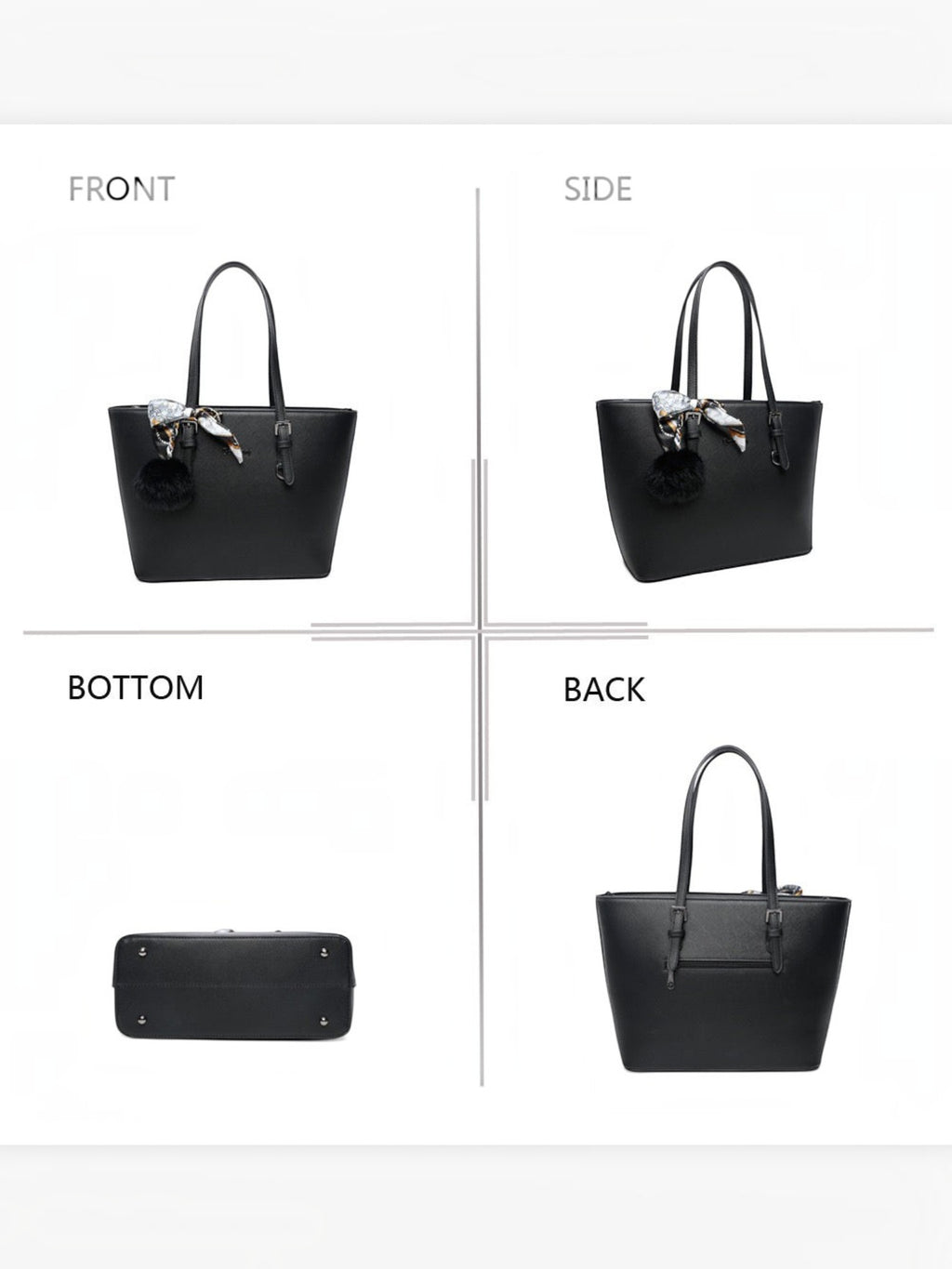 Sac Cabas Noir GALLANTRY