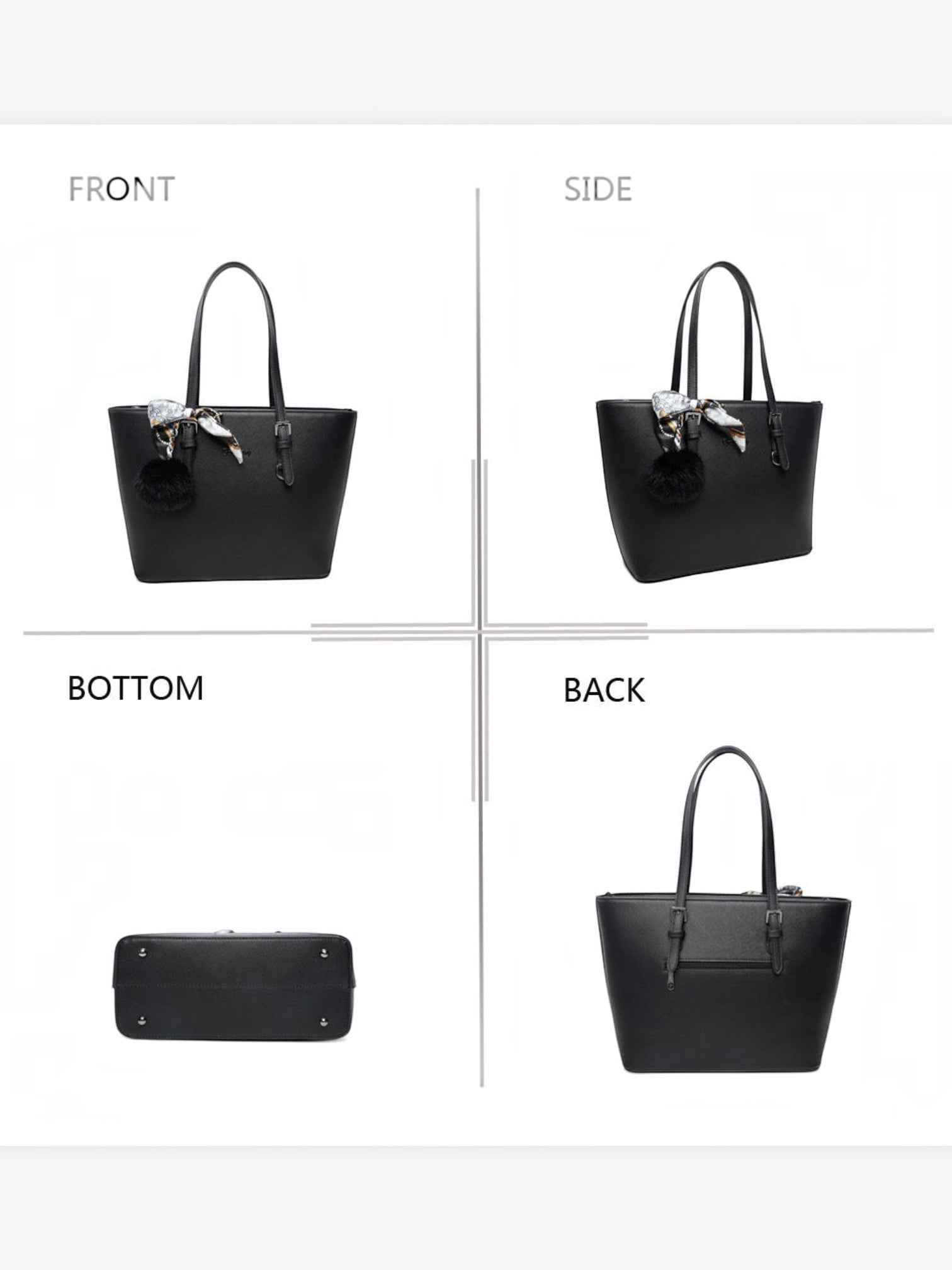 Sac Cabas Noir GALLANTRY