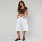 Jorts long en jean stretch flare évasé NINA CARTER