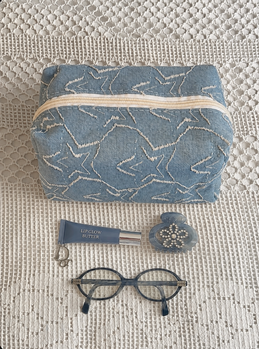 Trousse de maquillage à motifs étoiles ÉLINE L’ATELIER