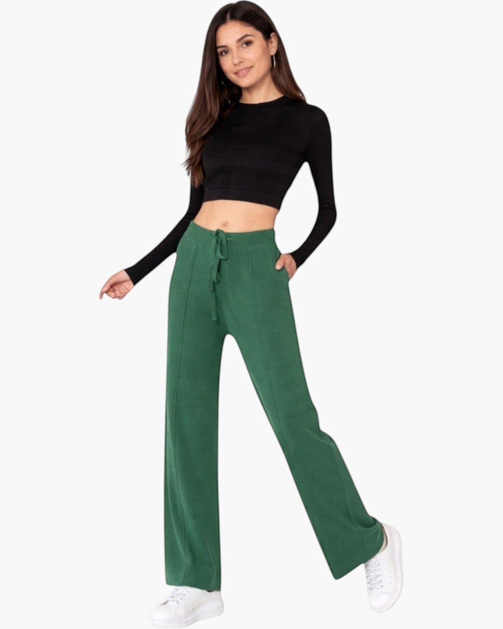 Pantalon en maille confort cocooning évasé NINA CARTER