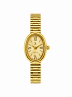Montre Lolie ovale en acier inoxydable FASHION TIME
