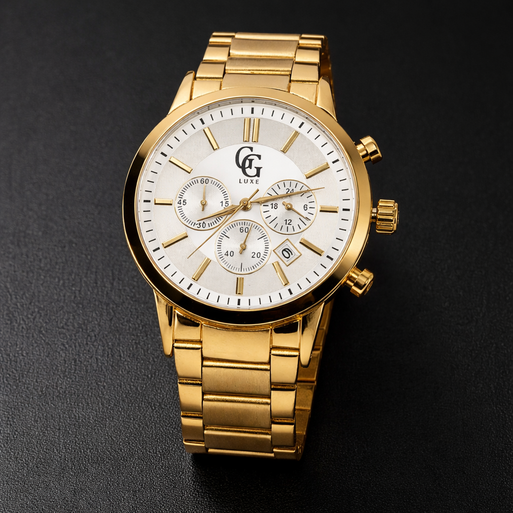 Montre Chronographe Hawai Or Blanc GG LUXE WATCH - Montre - GG LUXE WATCH
