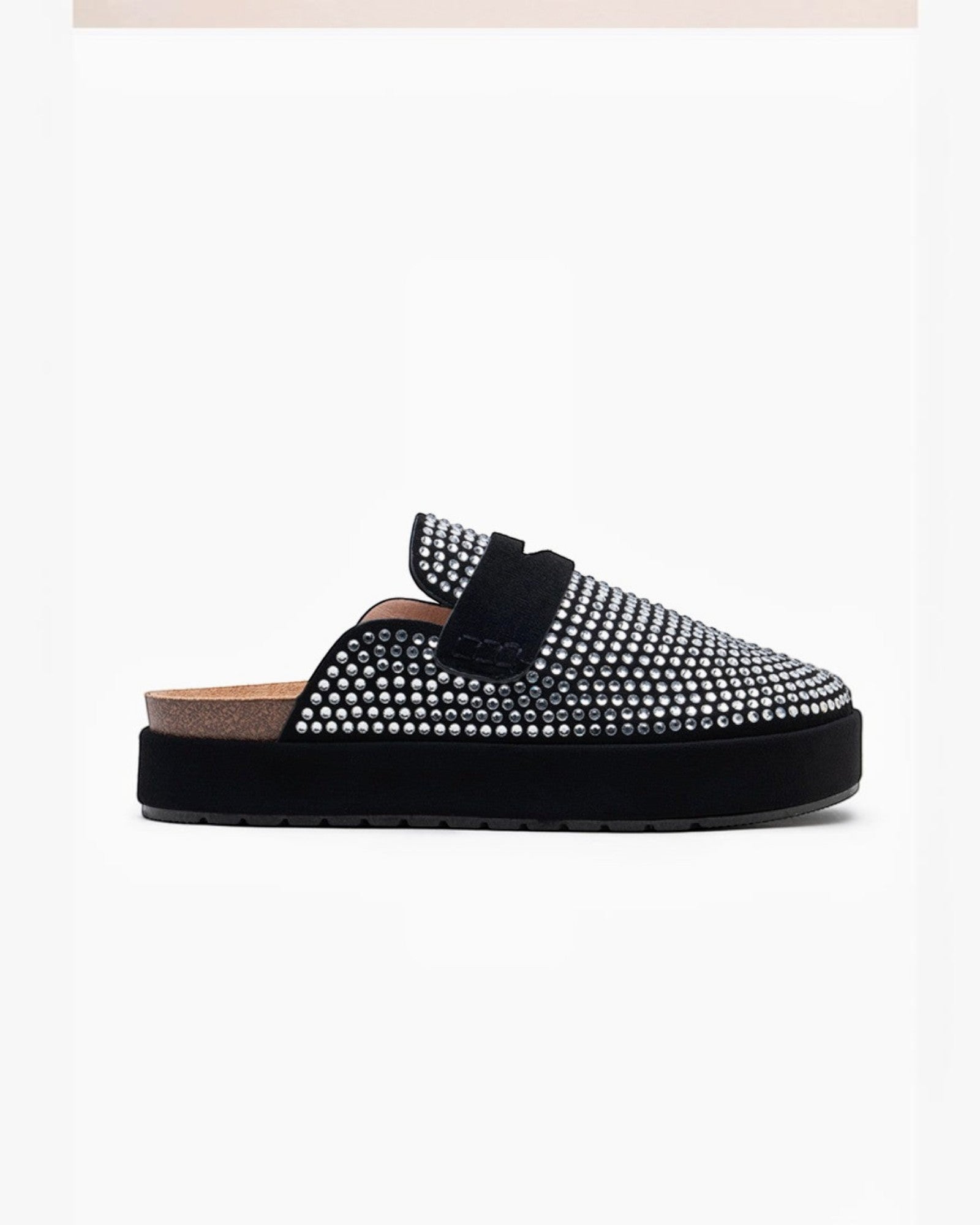 Mules à Plateforme Ornées de Strass LADY GLORY