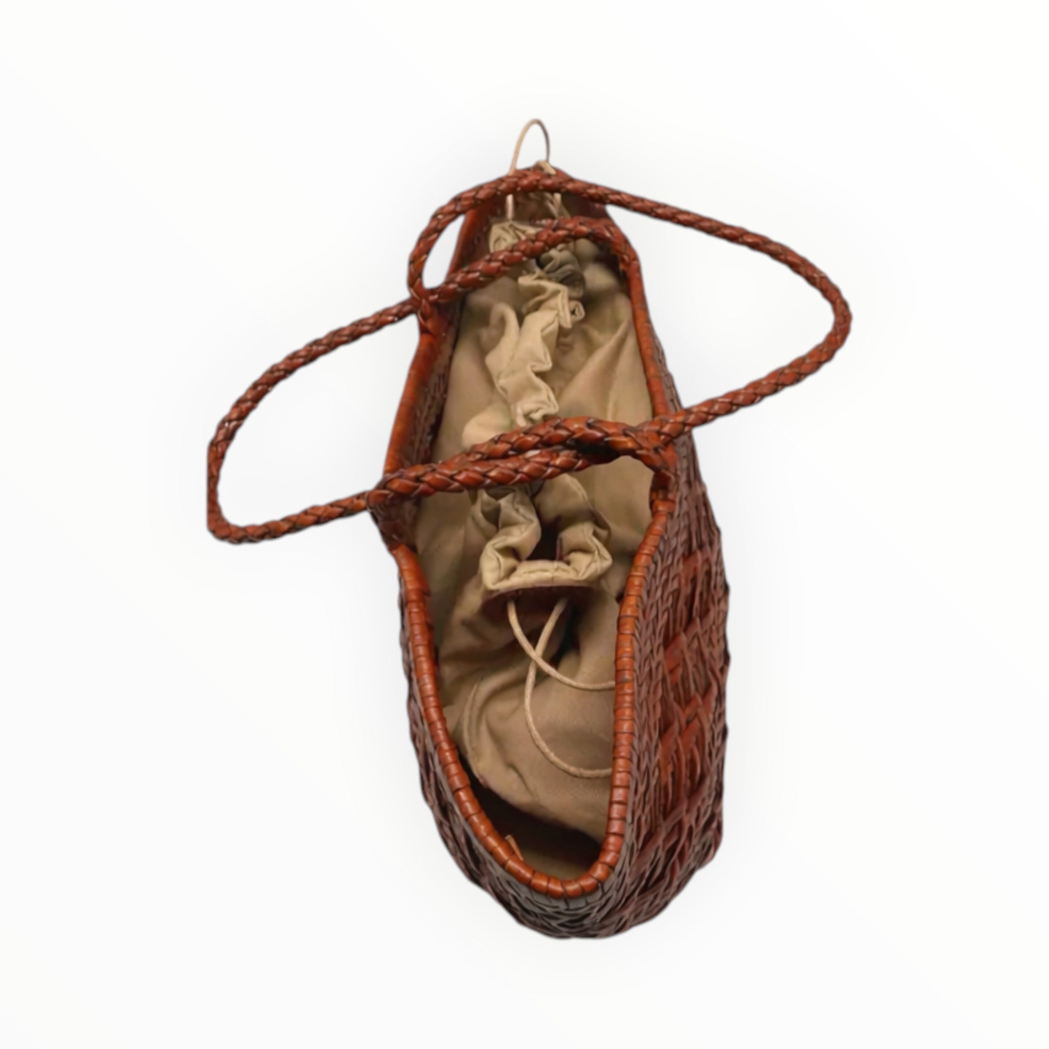 Sac shopping cuir tressé croisé BIG LOUISA LEE - Sacs - LOUISA LEE