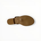 Sandales Plates Camel - Joia Paris