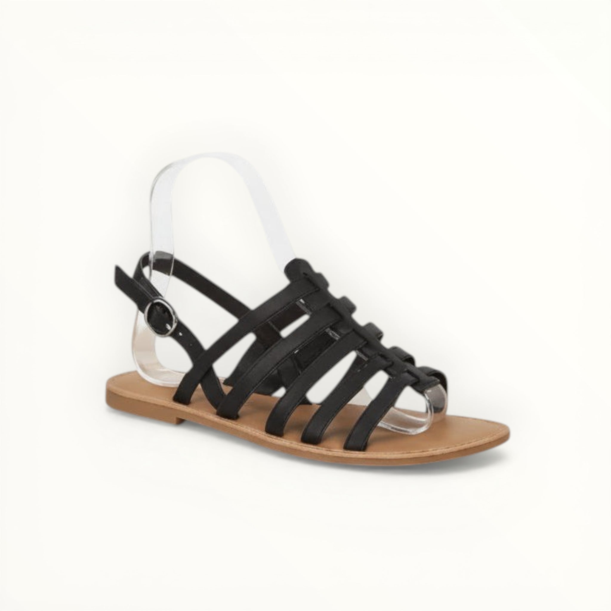 Sandales Plates Bout Ouvert Boucle Ajustable – Cink Me - Chaussures Femme - BELLICY / Cink-me