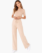 Pantalon en maille confort cocooning évasé NINA CARTER