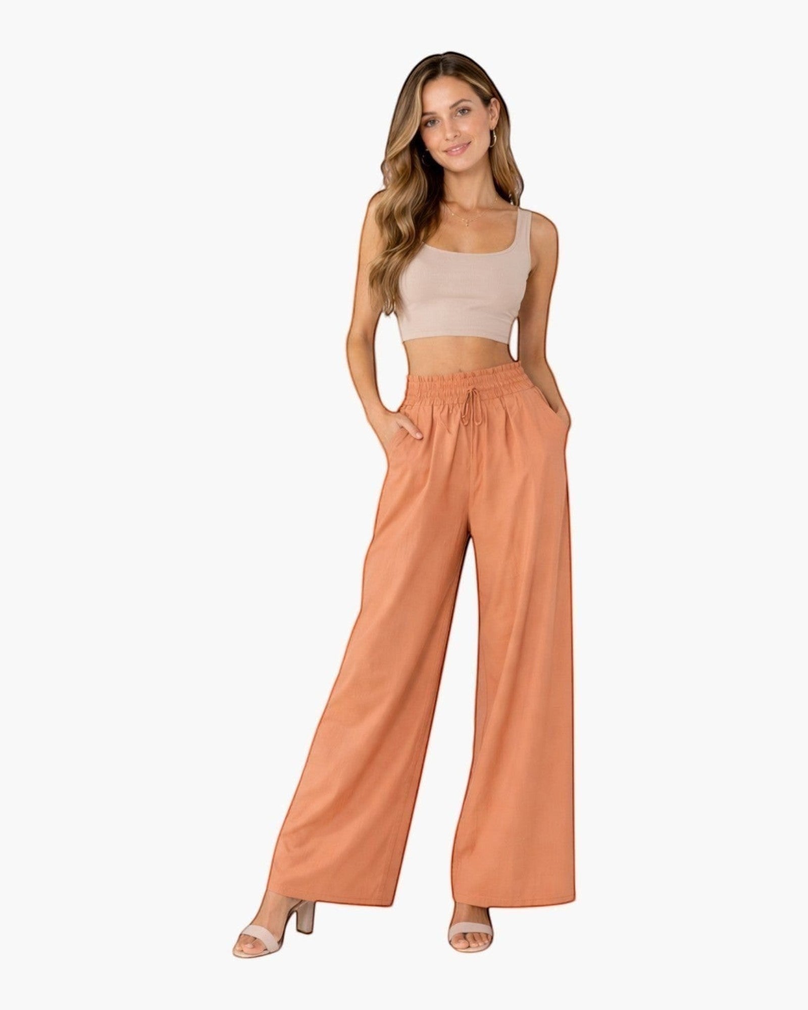 Pantalon palazzo large NINA CARTER