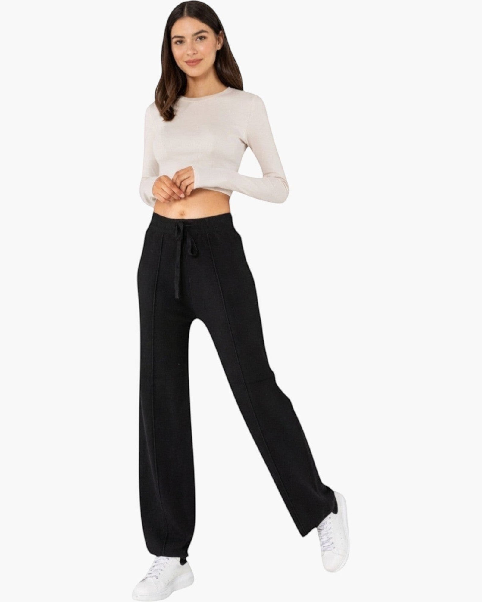 Pantalon en maille confort cocooning évasé NINA CARTER