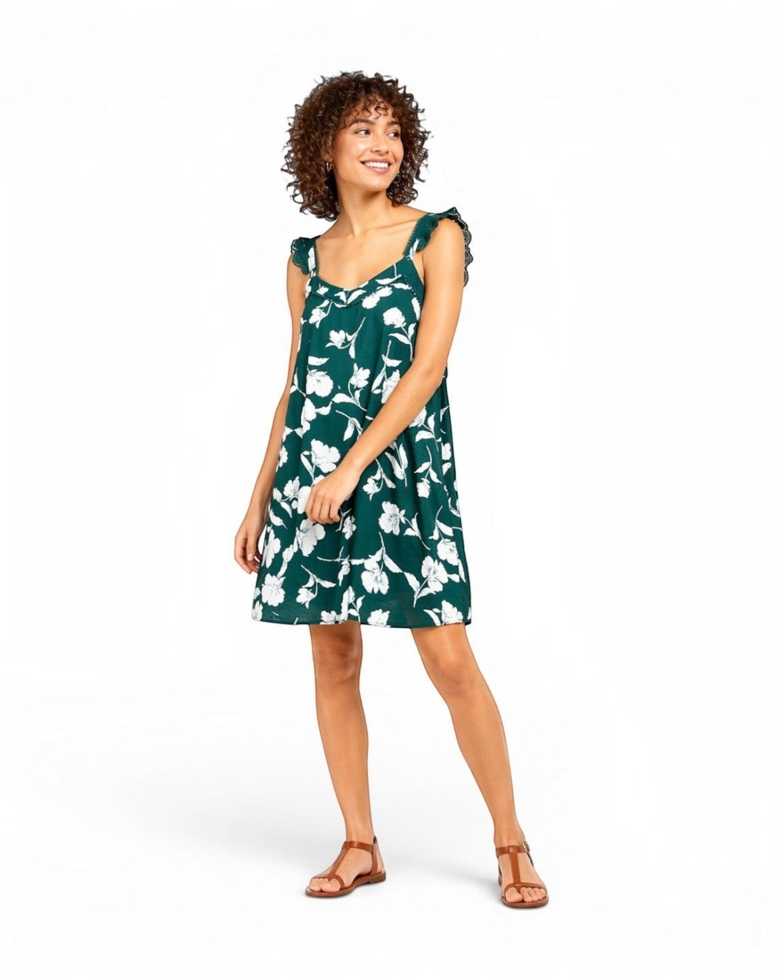 Robe longue imprimé fleuri ALIZEE ANDY & LUCY