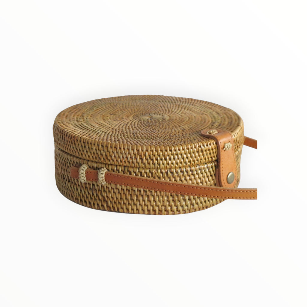 Sac Bali Rond en Rotin Artisanal Schu'zz
