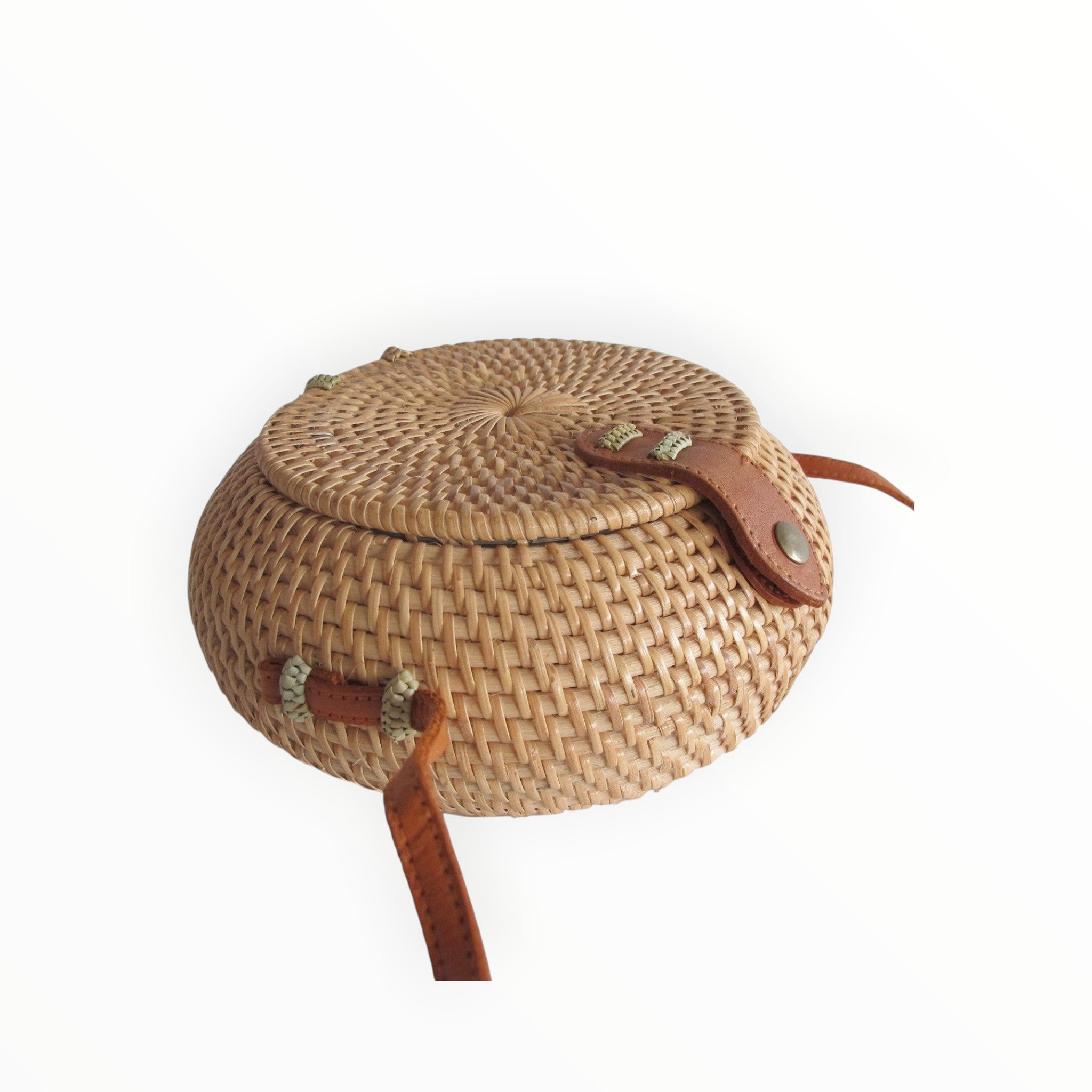 Sac Bali Rond en Rotin Artisanal Schu'zz