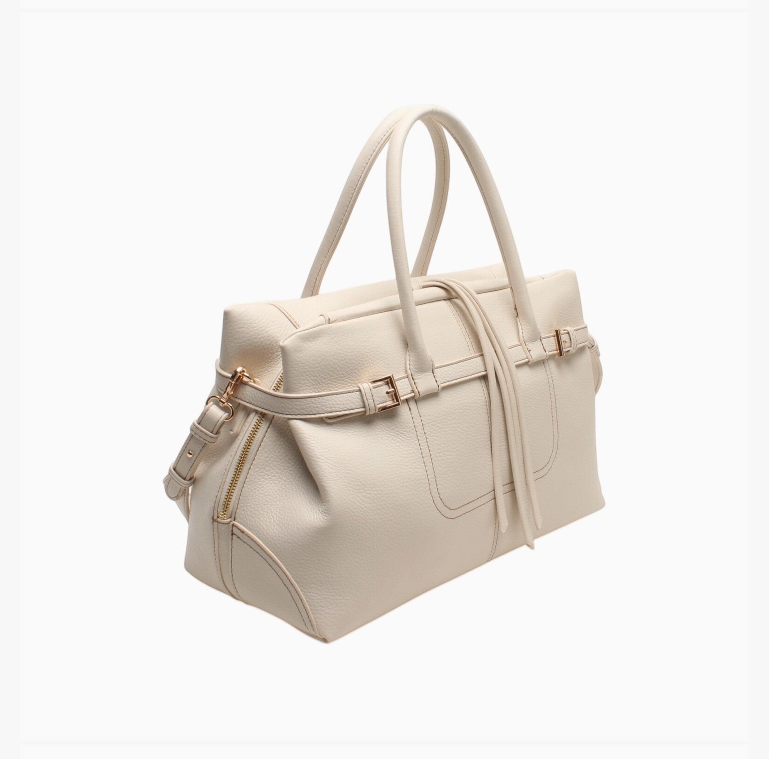 Sac Cabas Bandoulière & Anse Serrage Décoratif Zippé BESTINI