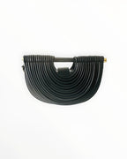 Sac à main demi-lune avec poignée en bois et bandoulière - Sacs - GALLANTRY