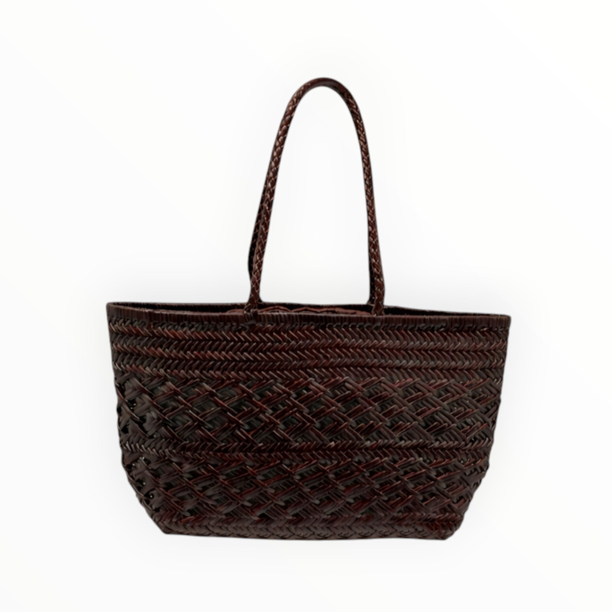 Sac shopping cuir tressé croisé BIG LOUISA LEE - Sacs - LOUISA LEE