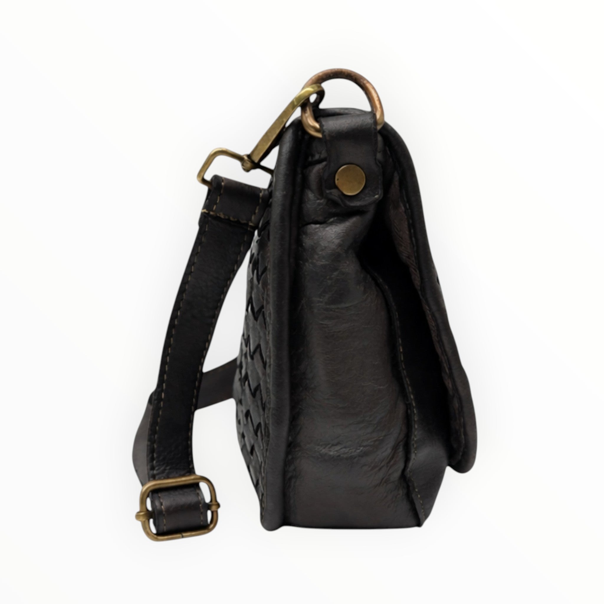 Sac bandoulière cuir Washed CECILIA LOUISA LEE - Sacs - LOUISA LEE