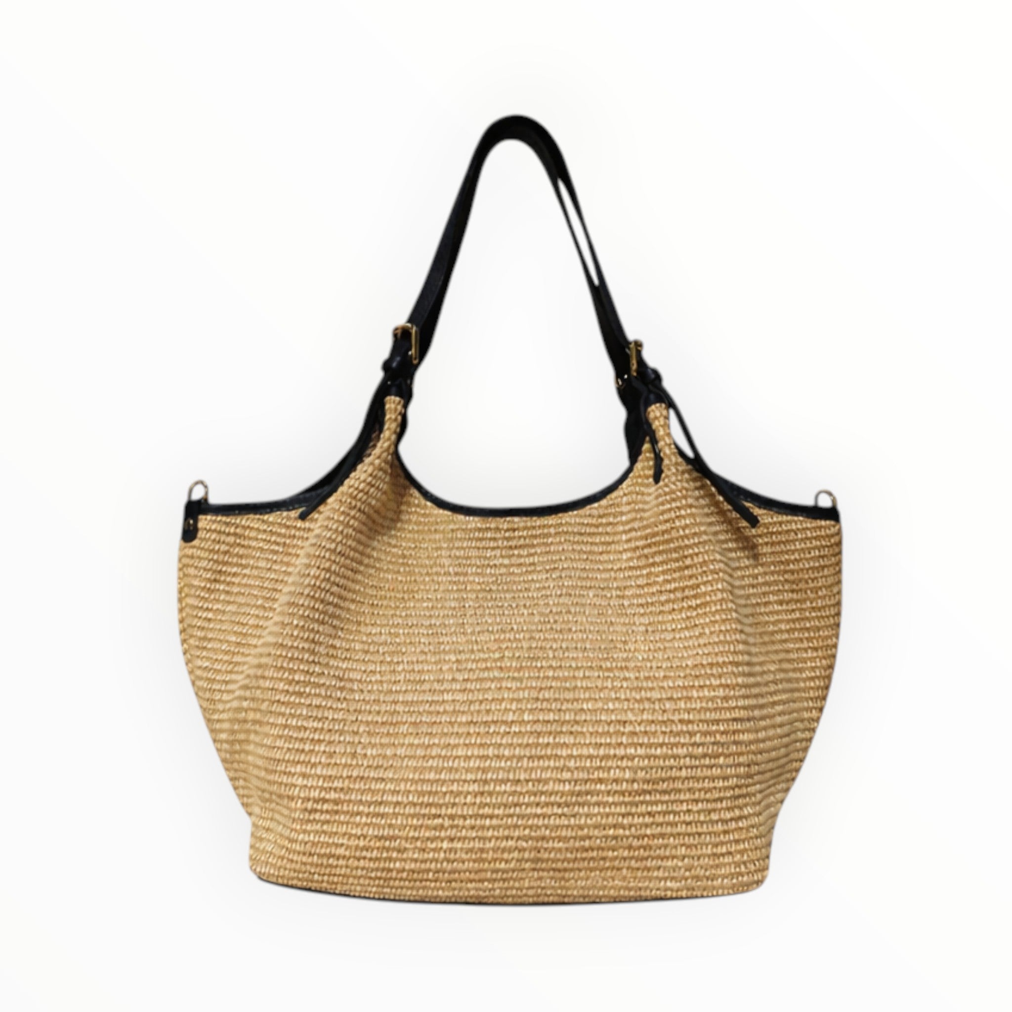 Sac à main raphia et cuir OLGA LOUISA LEE - Sacs - LOUISA LEE