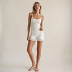 Shorty De Pyjama Avec Finitions En Dentelle - Lingerie - VERA FASHION