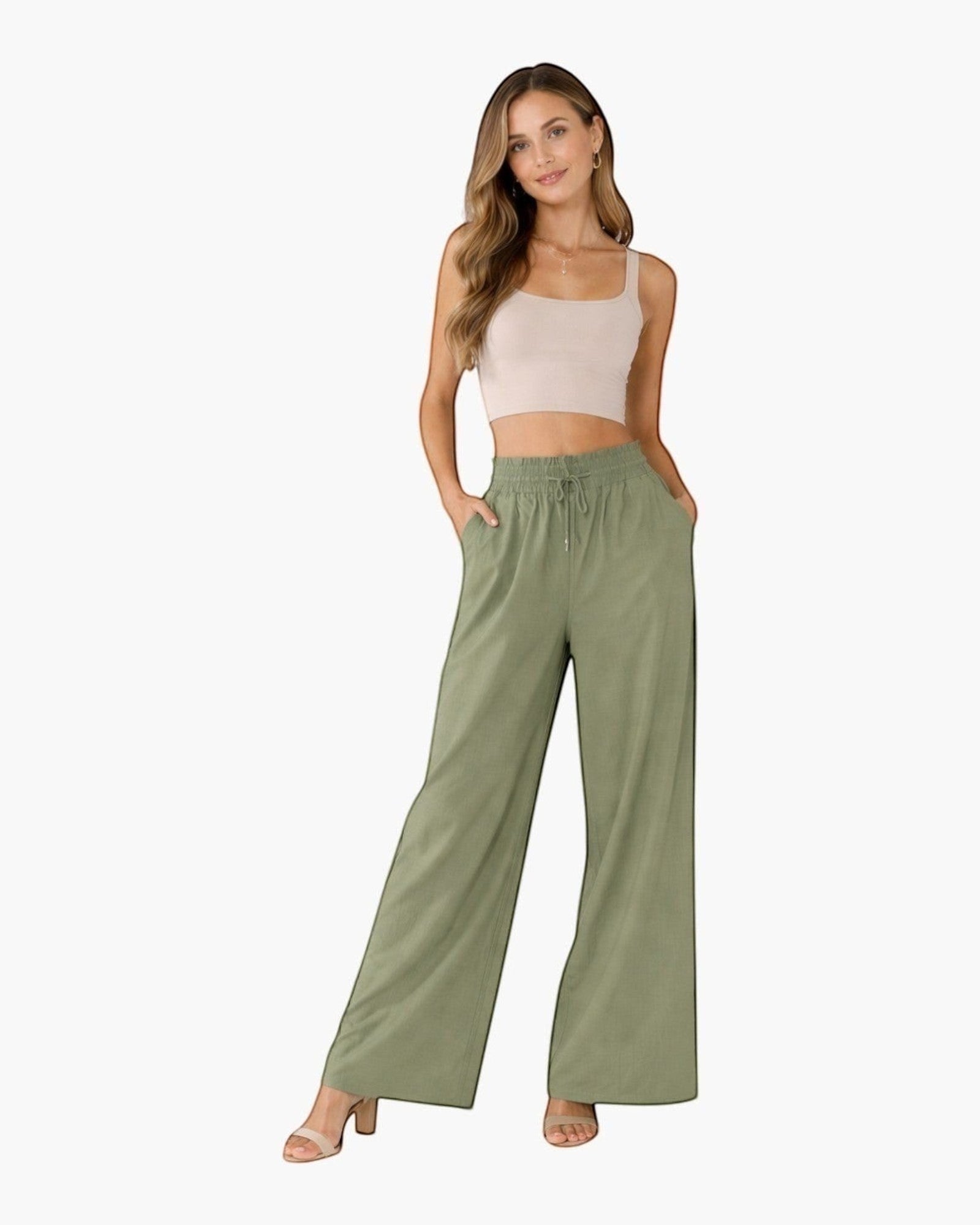 Pantalon palazzo large NINA CARTER - Pantalon Femme - Nina Carter