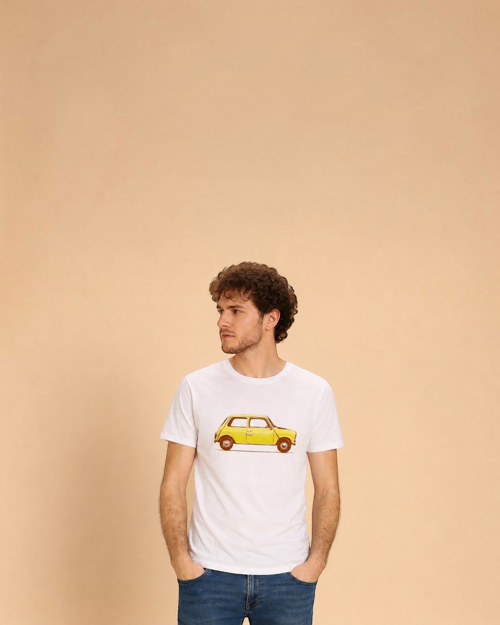 T-shirt Blanc Homme Mini WOOOP