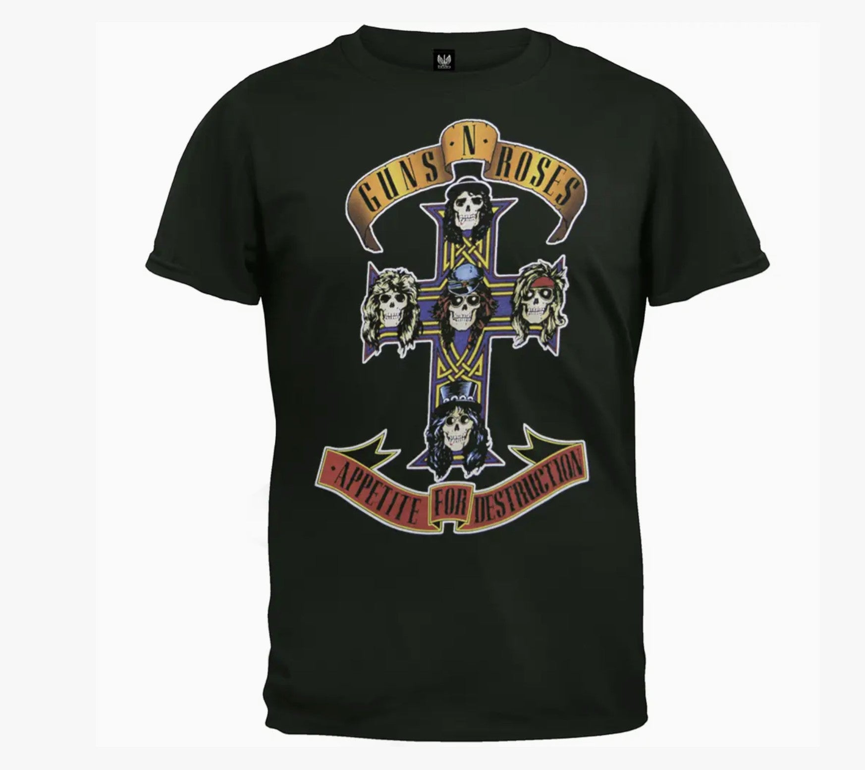 T-shirt Guns N' Roses - Croix & Bannière