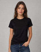 T-shirt Manche Courte Coton Col Rond VERA FASHION