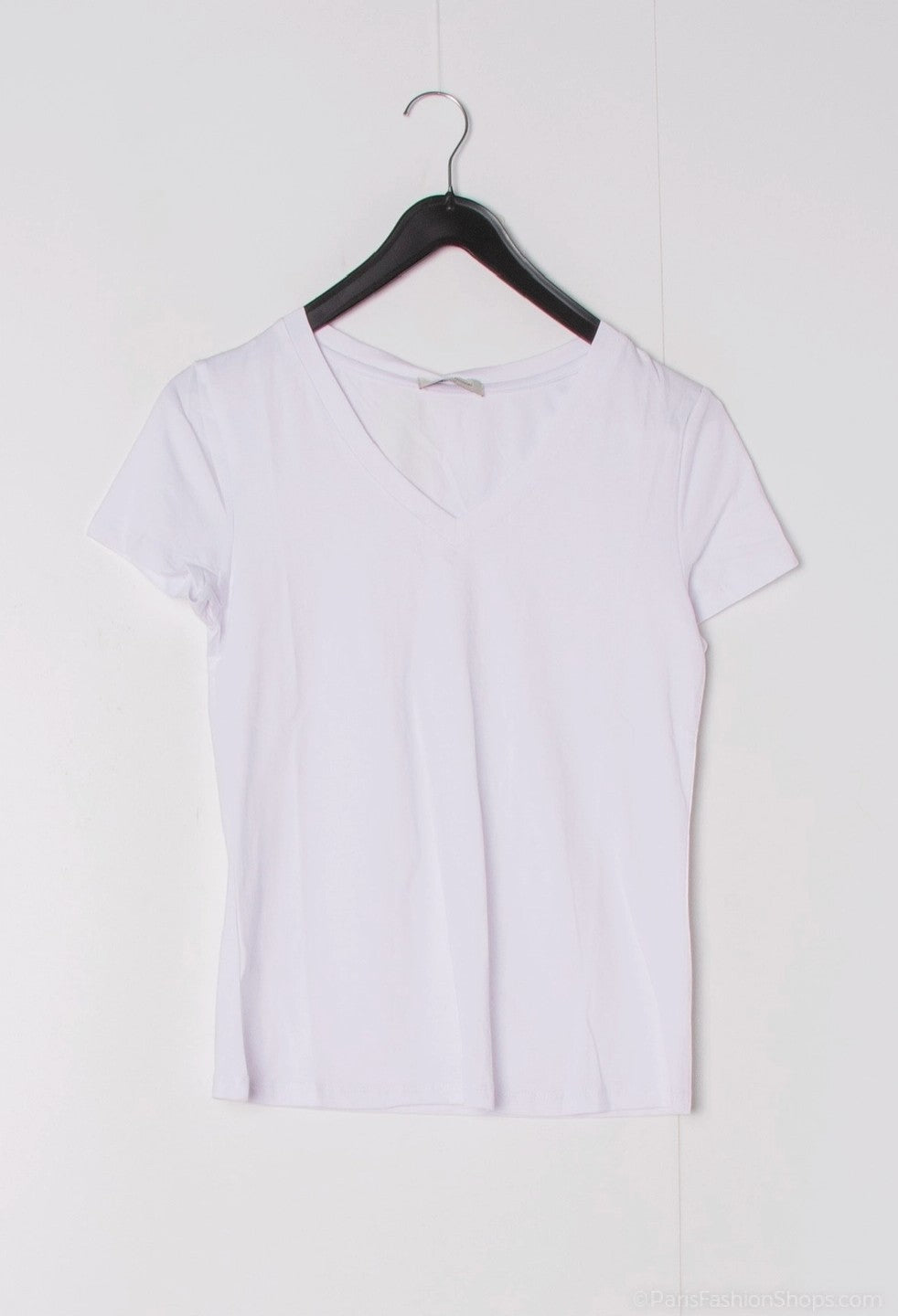 T-shirt Manche Courte Coton Col V VERA FASHION