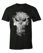 T-shirt Marvel The Punisher - Distress Skull - T-shirt homme - COTTON DIVISION