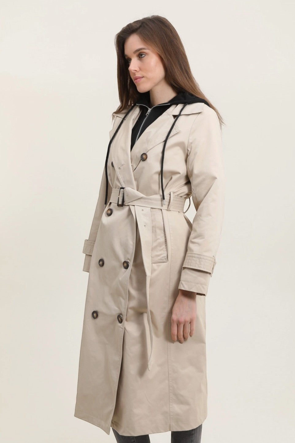 Trench Long Capuche ATTRAIT PARIS