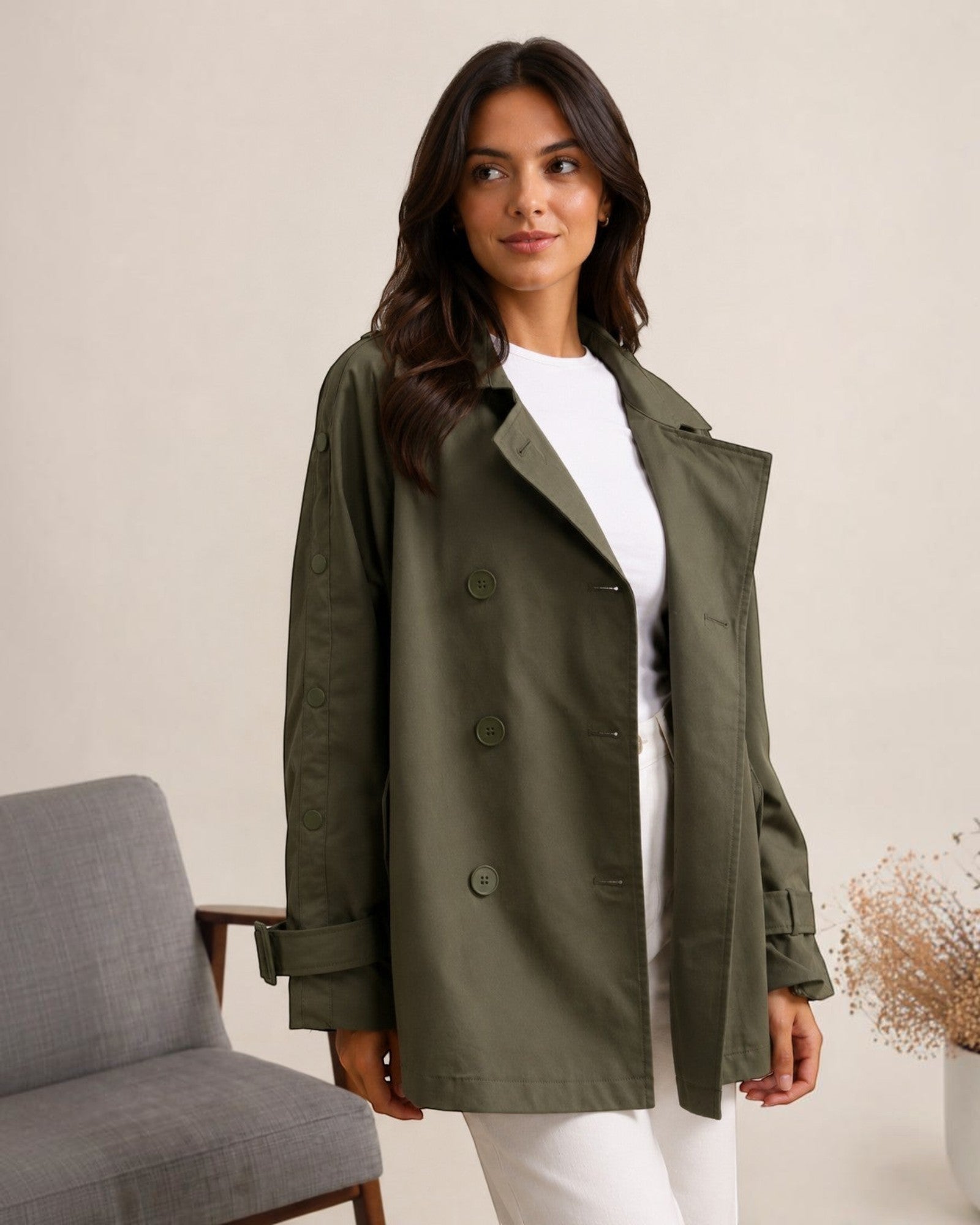 Trench-coat Mi-long ATTRAIT PARIS