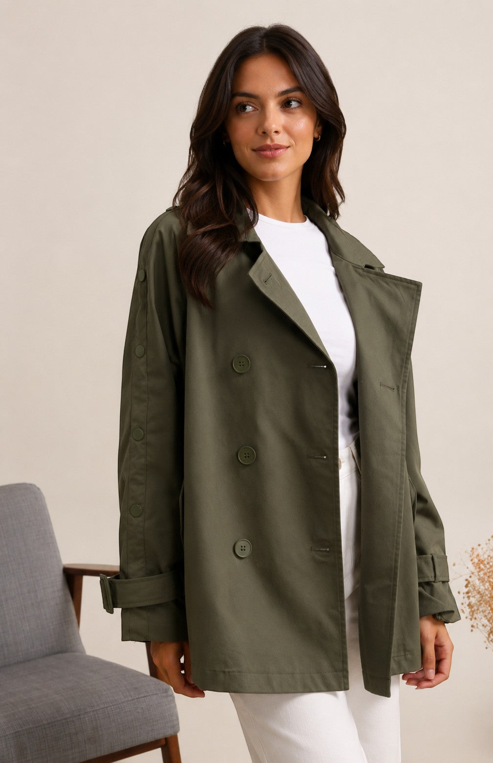 Trench-coat Mi-long ATTRAIT PARIS