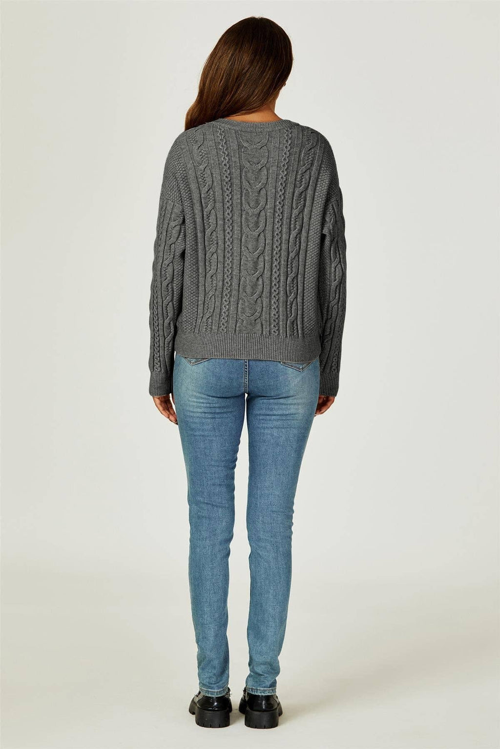 Pull Col Rond Maille Torsadée FS collection - Pulls & Sweaters - FS Collection (Germany)
