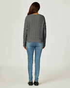 Pull Col Rond Maille Torsadée FS collection - Pulls & Sweaters - FS Collection (Germany)