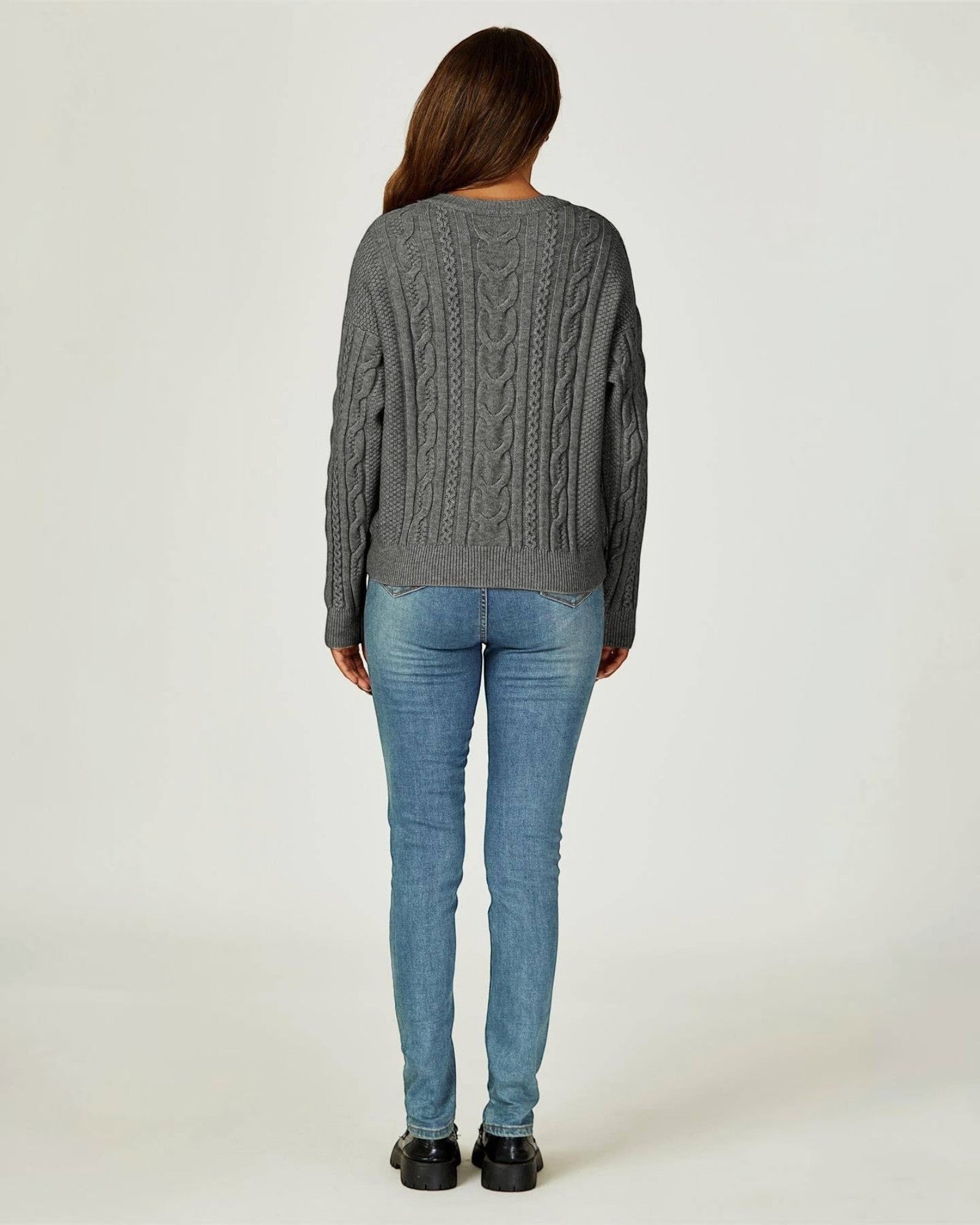 Pull Col Rond Maille Torsadée FS collection - Pulls & Sweaters - FS Collection (Germany)