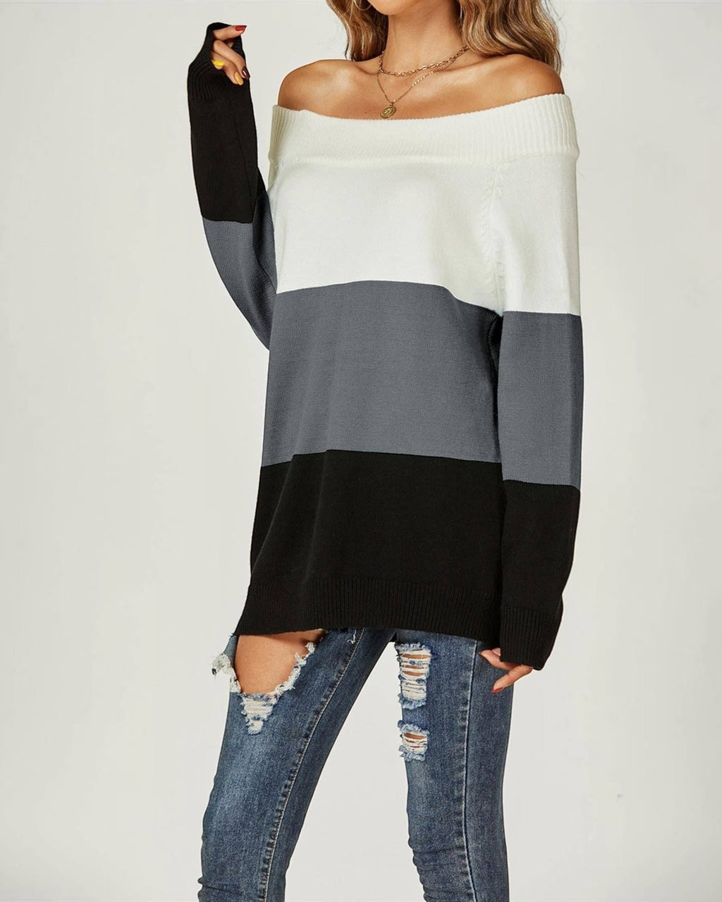 Pull à Épaules Dénudées  FS collection