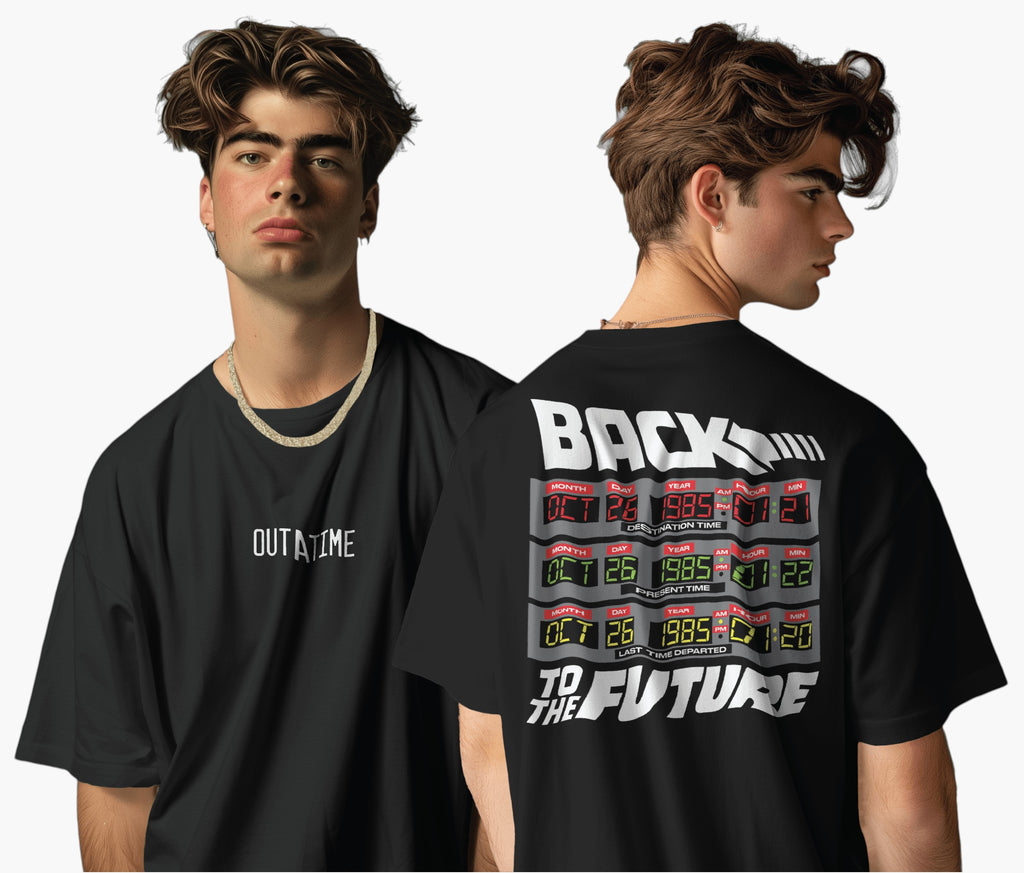 T-shirt OFFICIEL Retour vers le Futur – OUTATIME - T-shirt homme - COTTON DIVISION
