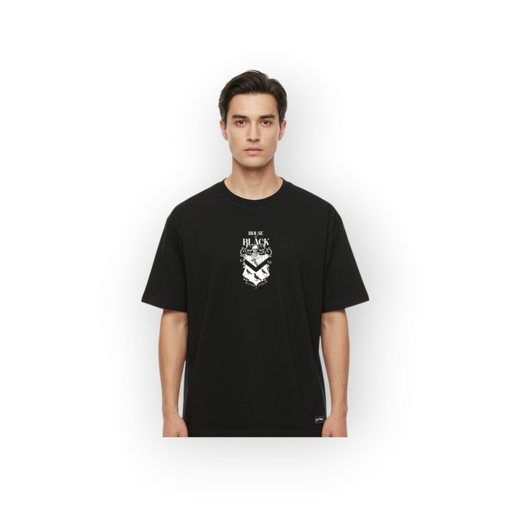 T-shirt Harry Potter Officiel - Maison Black - T-shirt homme - COTTON DIVISION