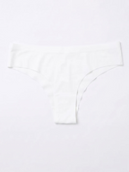 BELLE COM'ELLE white seamless invisible panty by BROCK made from soft polyamide and elastane for a second-skin feel.