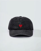 Casquette en coton avec broderie coeur - Accessoires - ÉLINE L'ATELIER