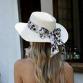 Chapeau avec ruban motif leopard - Chapeau - LINETA