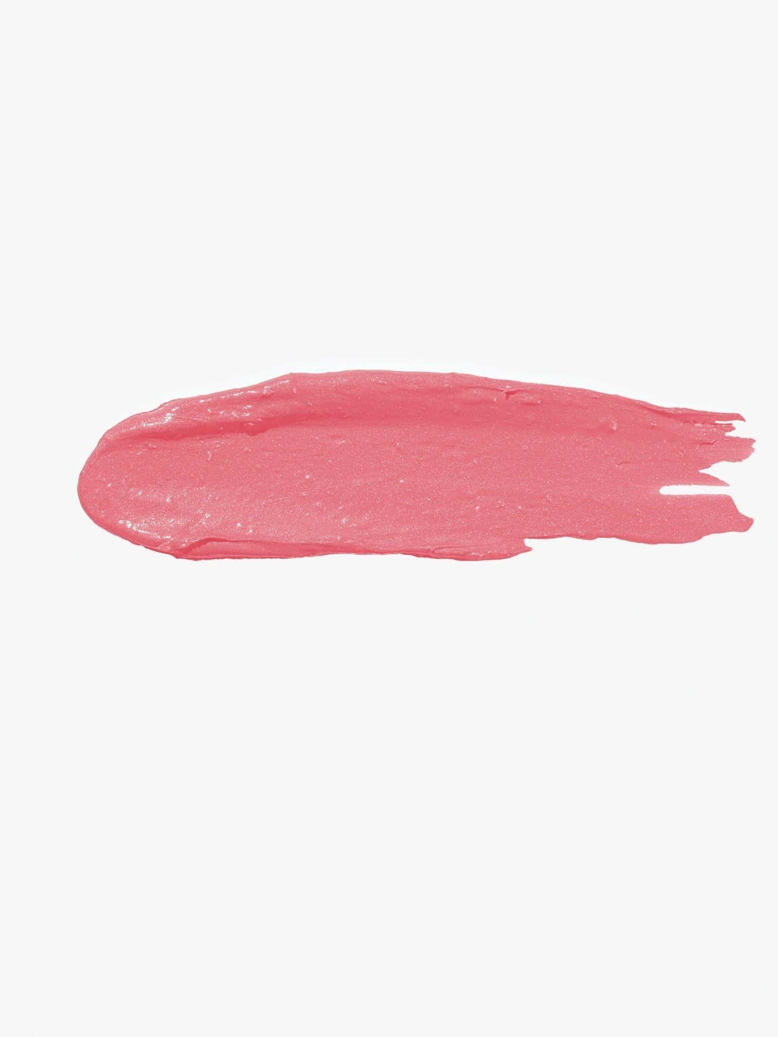 BROCK CHARLOTTE BIO glossy lipstick swatch in a vibrant pink rosewood shade with a smooth, hydrating texture.