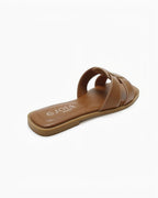 Sandales plates pour femmes avec bride entrecroisée - Chaussures - JOIA PARIS