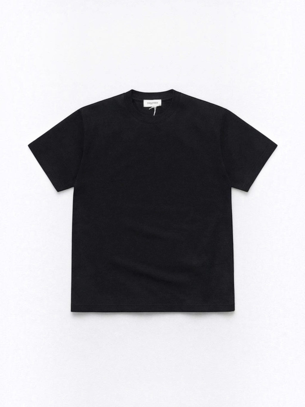 BROCK FIVE EVER black premium cotton short sleeve t-shirt with a classic round neck and minimalist design