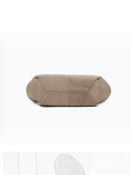 BROCK GALLANTRY Elyssa beige synthetic tote bag base view showing structured panel design