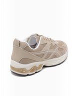 BROCK JOIA beige running style sneakers with mesh and synthetic suede panels and a thick cushioned sole