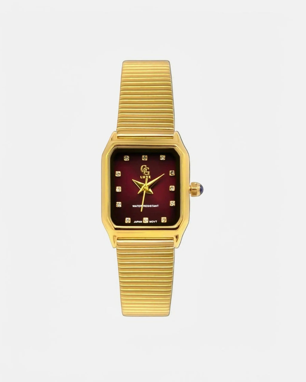 Montre Carrée à Bracelet en Maille Dorée - Montres - GG LUXE WATCH